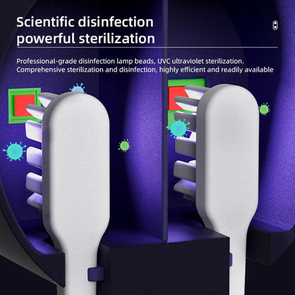 🛁 Smart Digital Display Toothbrush Sanitizer with Drying Function for Electric & Manual Toothbrushes🦷