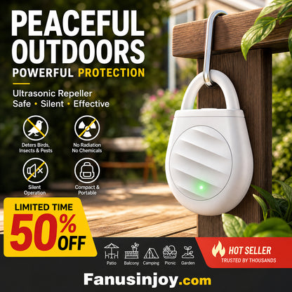 🐦No more trouble from birds, beasts and locusts！Portable Ultrasonic Bird Repellent Keychain