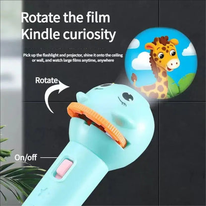 Ignite Their Imagination: Magical Kids Projection Flashlight Early Learning Toy