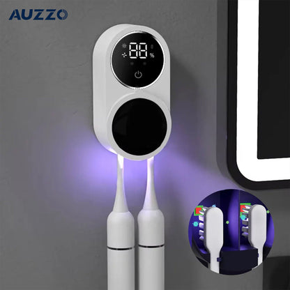 🛁 Smart Digital Display Toothbrush Sanitizer with Drying Function for Electric & Manual Toothbrushes🦷