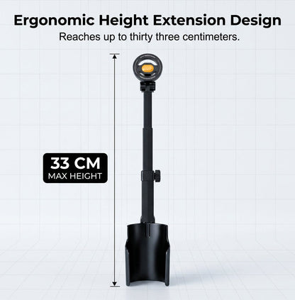 Car Cup Holder Phone Mount – 360° Adjustable, Strong N52 Magnet, One-Hand Operation