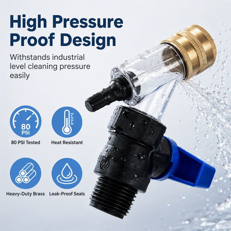 Universal Water Heater Cleaning Kit – Chemical-Free Sediment Removal Tool with Rubber Gaskets for Tank Maintenance