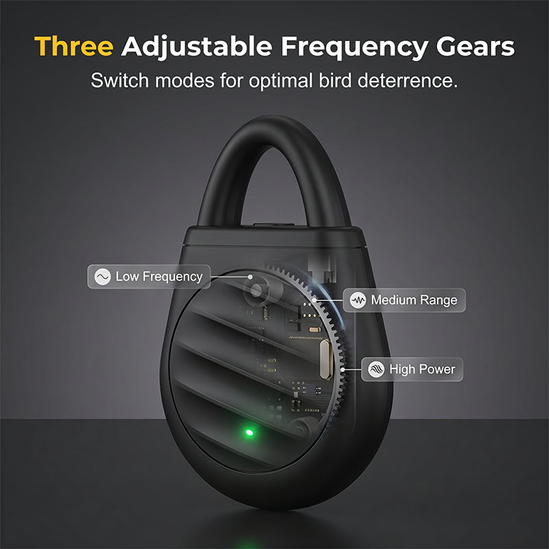 🐦No more trouble from birds, beasts and locusts！Portable Ultrasonic Bird Repellent Keychain