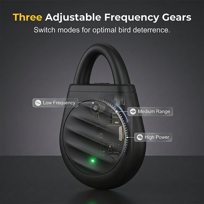 🐦No more trouble from birds, beasts and locusts！Portable Ultrasonic Bird Repellent Keychain