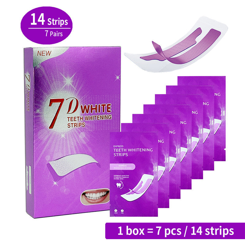 Teeth Whitening Strips——Instantly Neutralize Yellow Stains for a Brighter Smile