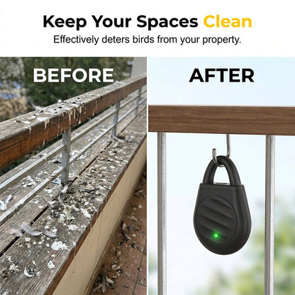 🐦No more trouble from birds, beasts and locusts！Portable Ultrasonic Bird Repellent Keychain