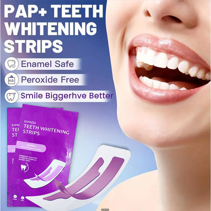 Teeth Whitening Strips——Instantly Neutralize Yellow Stains for a Brighter Smile