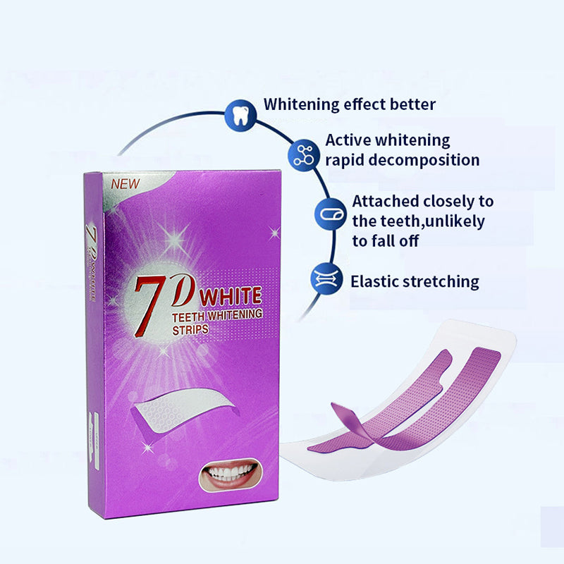Teeth Whitening Strips——Instantly Neutralize Yellow Stains for a Brighter Smile