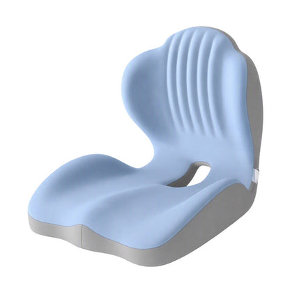 Ergonomic Lumbar & Seat Support Cushion Suitable for office chairs, car seats, and home use – relieves back and hip pain.