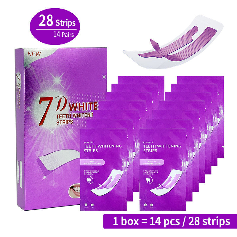 Teeth Whitening Strips——Instantly Neutralize Yellow Stains for a Brighter Smile