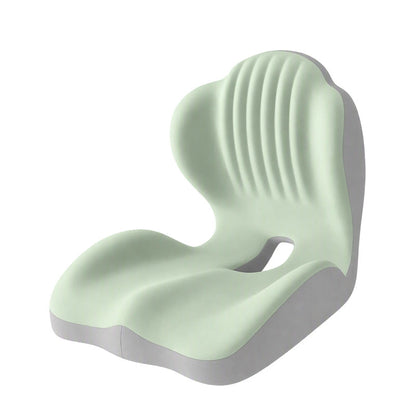 Ergonomic Lumbar & Seat Support Cushion Suitable for office chairs, car seats, and home use – relieves back and hip pain.