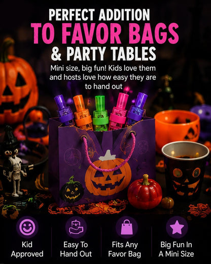 Halloween Finger Projector Lights 36 Pack – LED Mini Pattern Projector Rings, Spooky Party Favors for Kids, Trick or Treat Goodie Bag Fillers & Classroom Rewards