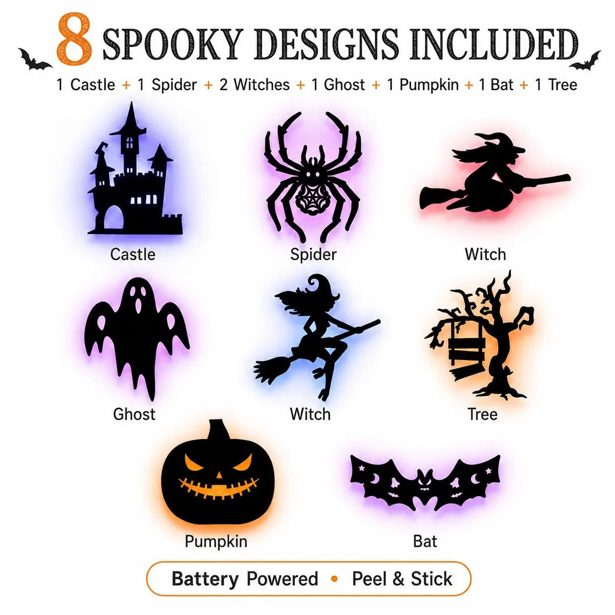 🔥 Last Chance! 60% OFF Halloween LED Wall Stickers 🎃 Create Spooky Vibes Instantly
