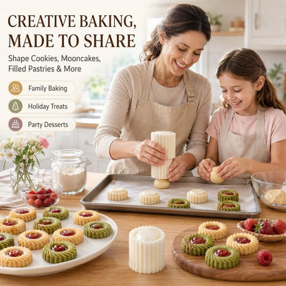 Creative Double-Ended Pastry Mold-2-in-1 Mooncake Cookie Press