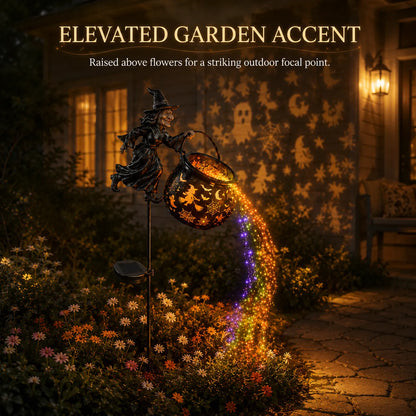 Halloween Early Bird Special Sale 49% OFF-🧙‍♀️Halloween Witch Cauldron Garden Light
