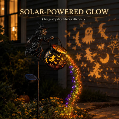 Halloween Early Bird Special Sale 49% OFF-🧙‍♀️Halloween Witch Cauldron Garden Light