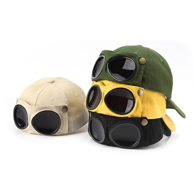The Aviator Cap — Goggle Panel Series