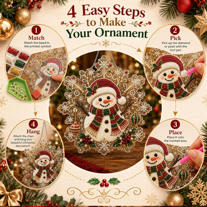 New Christmas Diamond Painting DIY Craft Door Plaque Hanging Ornament
